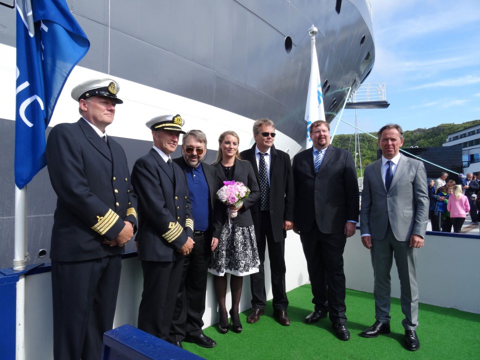 Naming ceremony for MT6021 MkII Olympic Delta - Marin Teknikk